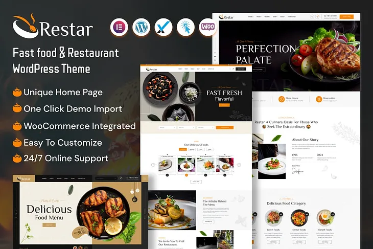 Restar — Fast Food & Restaurant WordPress Theme