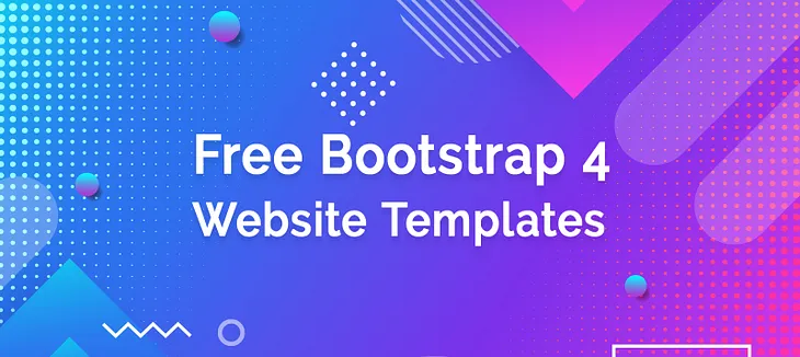 25+ Free Bootstrap 4 Website Templates You Do Not want To Miss Out in 2020