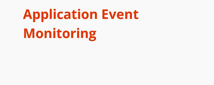 Application Event Monitoring: Monitor and analyze activity in your applications to identify trends…