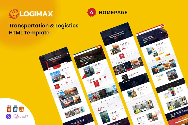 Logimax — Transportation & Logistics HTML Template