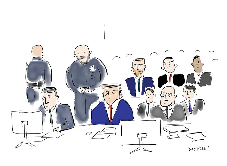 Live-Drawing The Manhattan Trump Trial