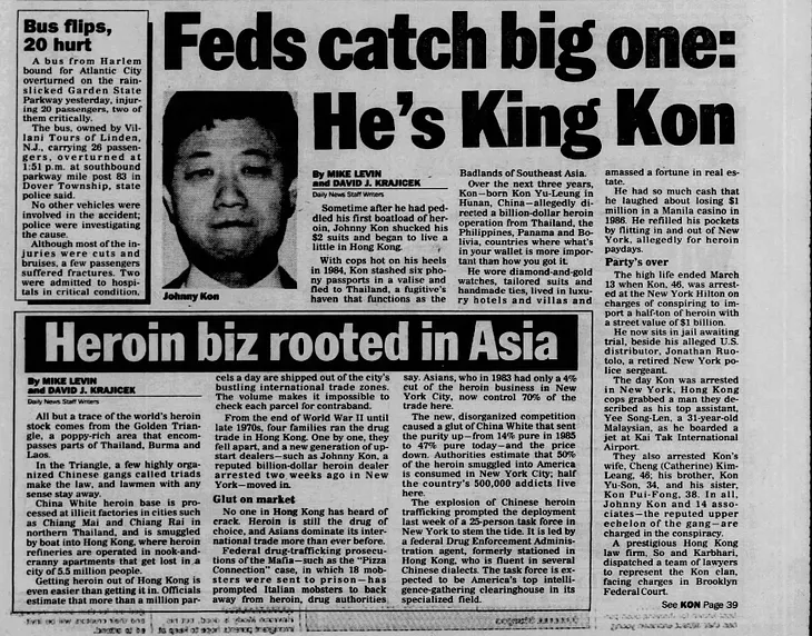 Johnny Kon — The Chinese drug lord who took over the heroin trade in New York