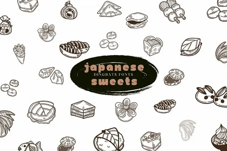 Japanese Sweets Font 1