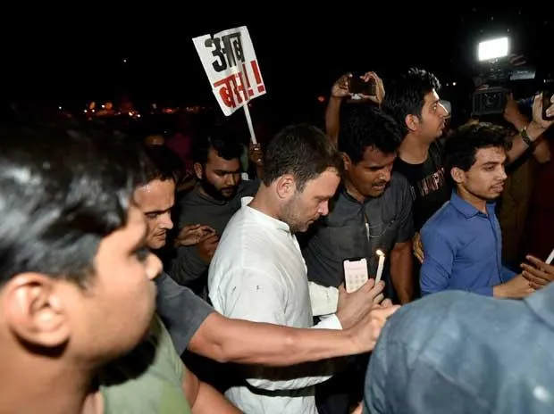 Kathua, Unnao rape case: Rahul leads mid-night march, targets Modi; updates