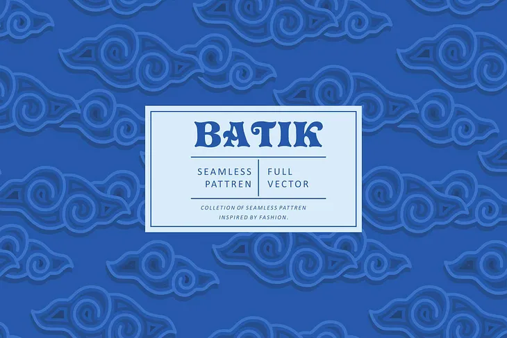 Batik Mega Mendung Pattern Background