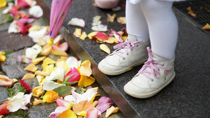 Little girl’s shoes.