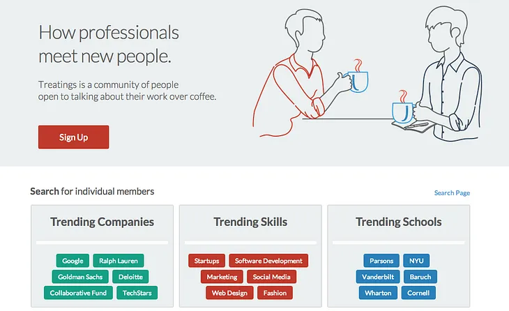 Meet Treatings, A Startup Operating Out of Bobst That Connects Strangers Over Coffee