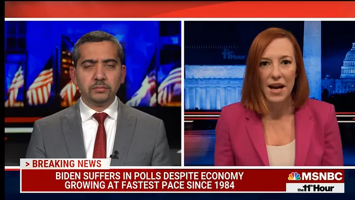 Jen Psaki nails it explaining robust economic growth as she slams corporate inflationary gouging