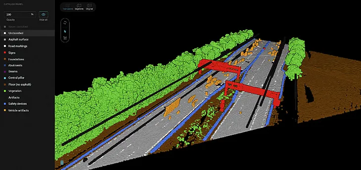 Is it possible to automate the labeling of 3D highway scans?