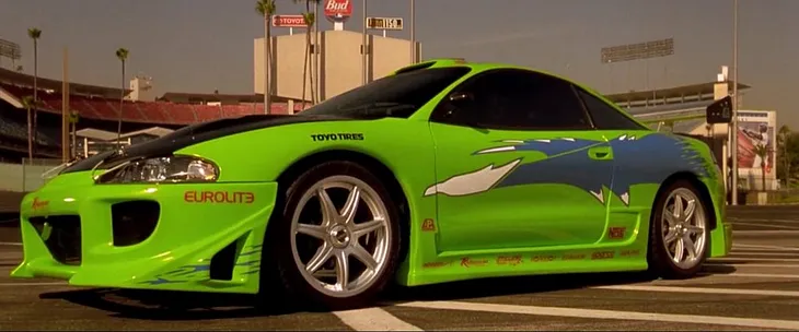 The Fast and the Furious Product Placement