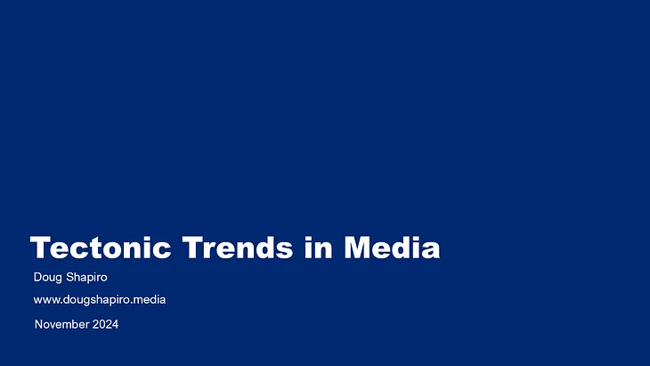 Tectonic Trends in Media