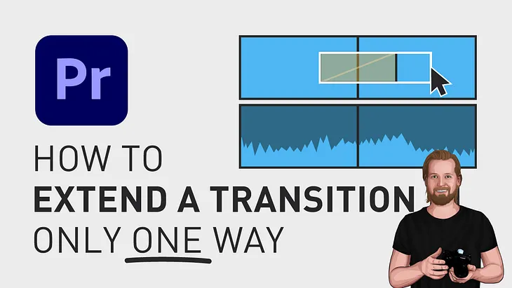 How to extend a transition in only one way in Premiere Pro