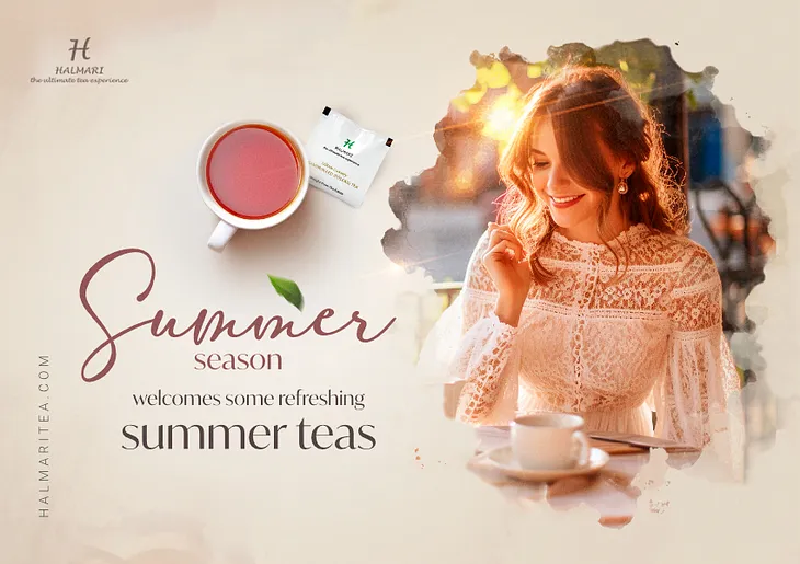 With refreshing summer tea, enjoy the summer vibes