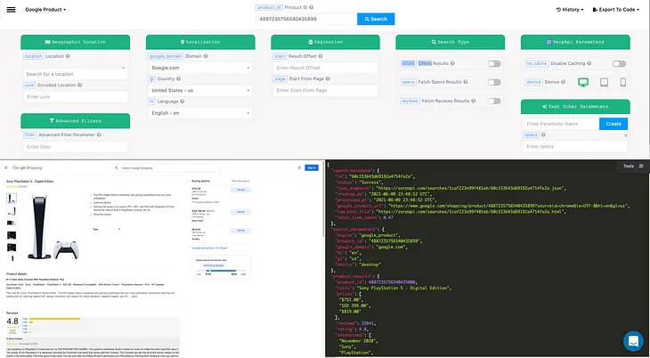 Exploring SerpApi’s Google Product API search types: offers, specs, and reviews
