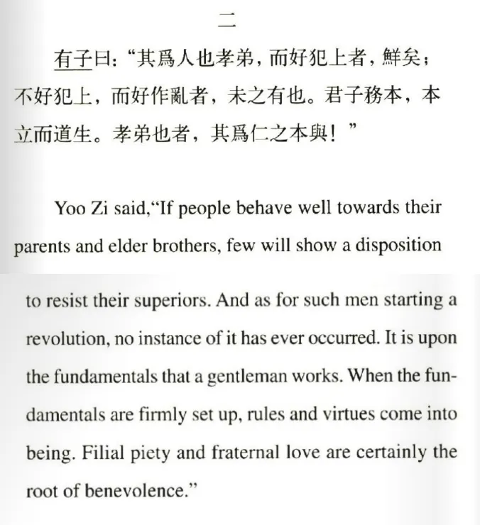 [Analect of Confucius] Filial piety & politics