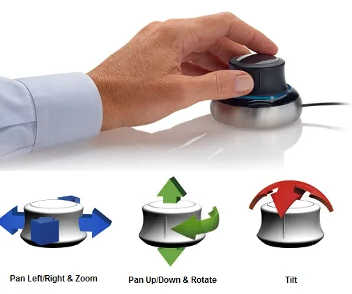 Tech preview — 3D mouse support with 3Dconnexion SpaceNavigator