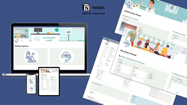 VetEase Notion Template: The Digital Solution for Efficient Veterinary Clinic Management