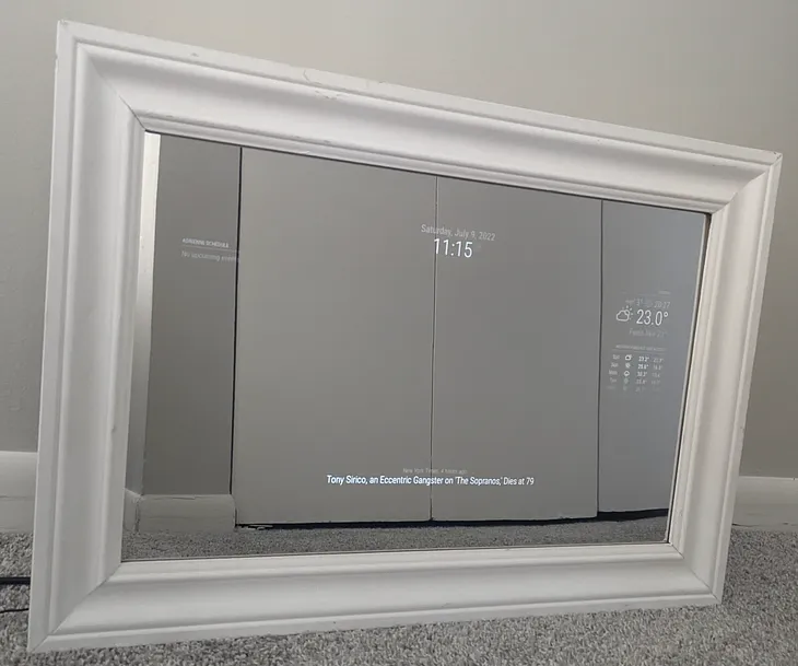 Build a Magic Mirror w/ Google Assistant