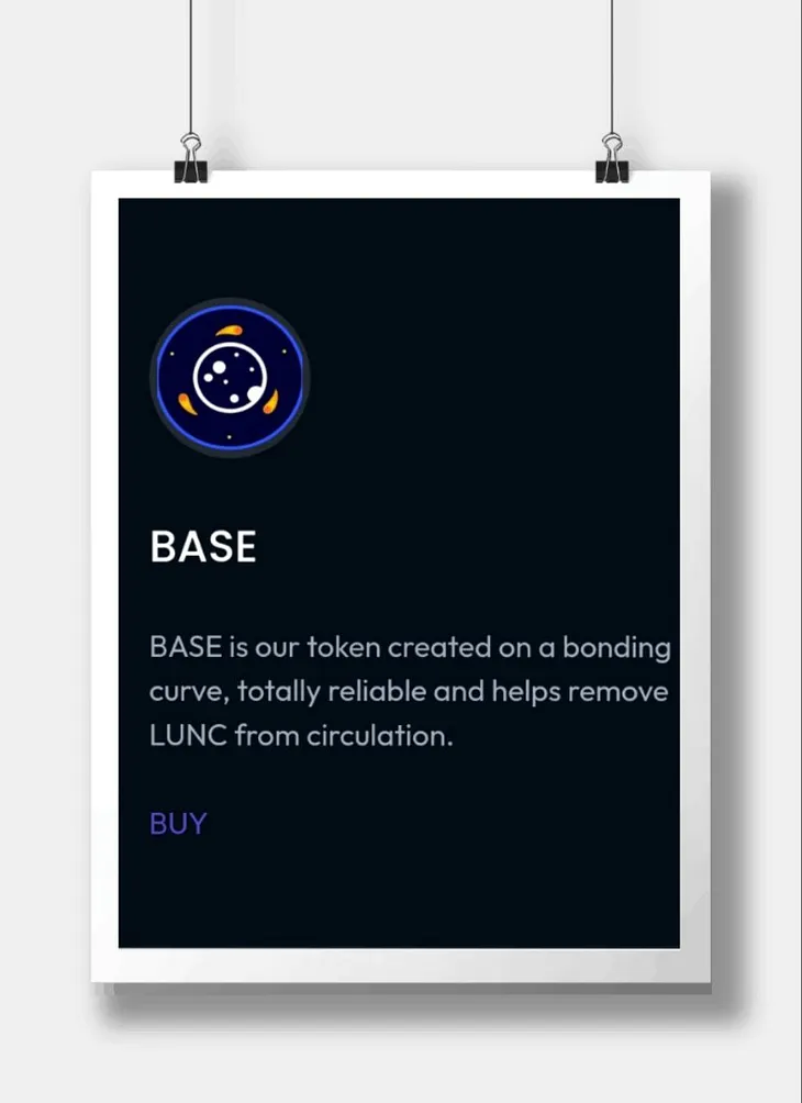 CONSIDER STAKING YOUR LUNC USING THE BASE TOKEN