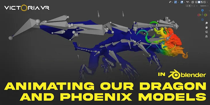 Animating Our Dragon and Phoenix Models in Blender: A Behind-the-Scenes Look