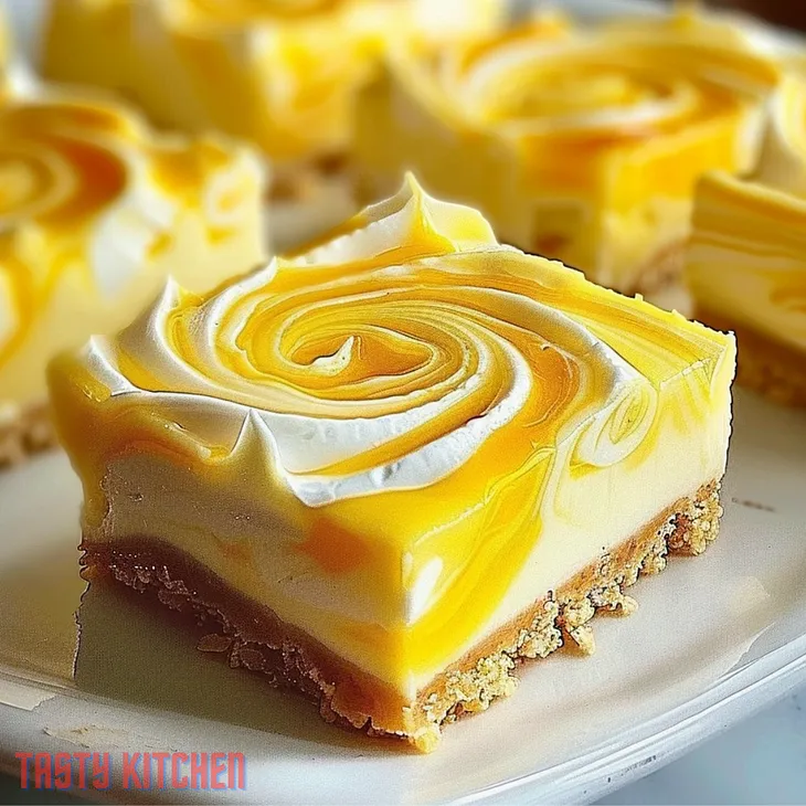 🍋 Zesty Lemon Cheesecake Bars: A Slice of Sunshine! 🍋