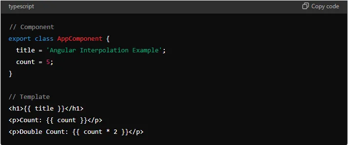 What is Angular Interpolation: Types, Syntax, Uses, and Practical Examples.