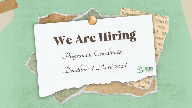 We are Hiring: Programme Coordinator