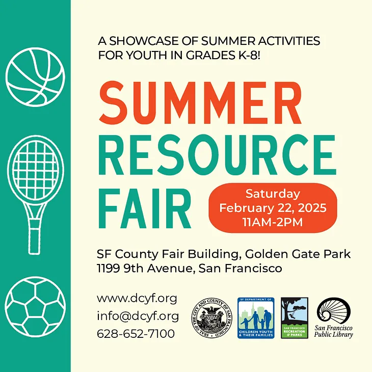 2025 San Francisco Summer Resource Fair Exhibitors: Athletics & Sports