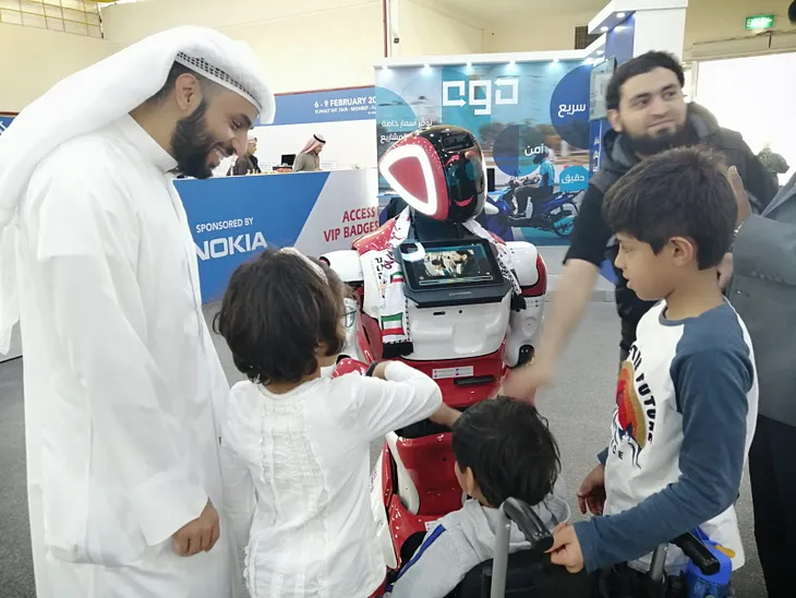 How to start a rental business with robots. Promobot in Kuwait