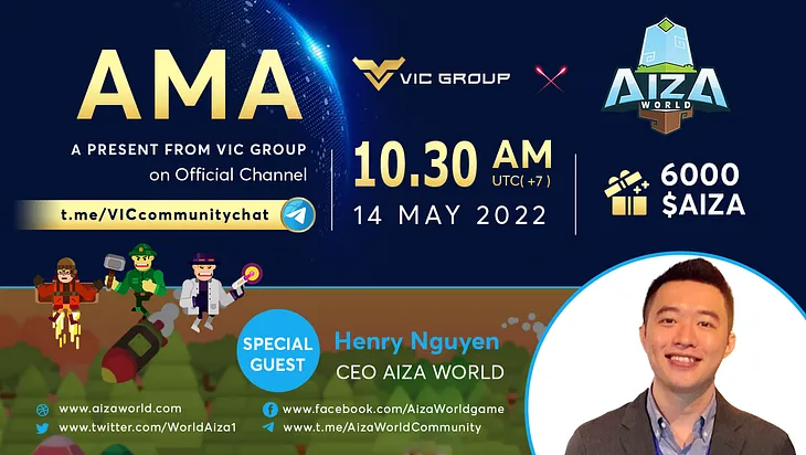 RING RING! YOU HAVE RECEIVED A SPECIAL INVITATION TO AMA: AIZA WORLD X VIC GROUP (KRETOS VENTURES)