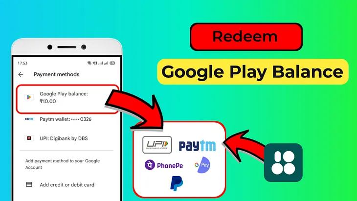 How to Redeem Google Play Balance Into Bank Via UPI, PayPal, Gpay, Paytm, PhonePe.