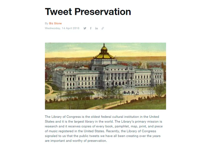 The Library of Congress Twitter Archive: A Failure of Historic Proportions