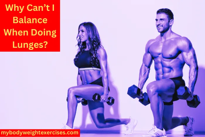 A Fit & Athletic Couple Performing Dumbbell Lunges