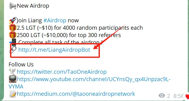 “liang” airdrop is here, let’s take a look together