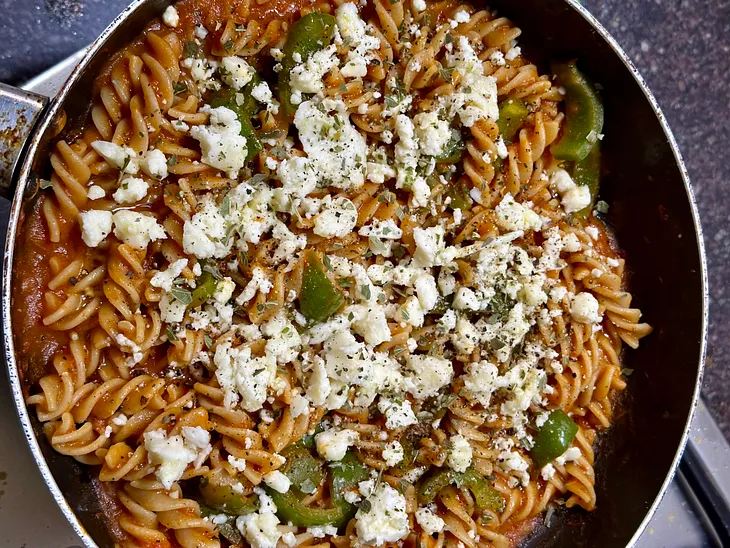 A Tangy Spicy Combo: Fusilli Pasta in Peri Peri Sauce