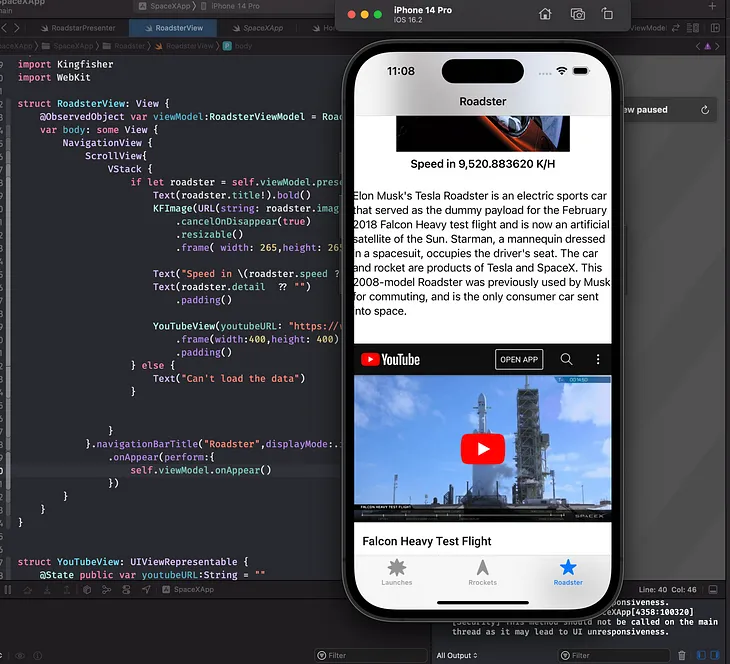 Using UIViewRepresentable to Render YouTube Videos in SwiftUI