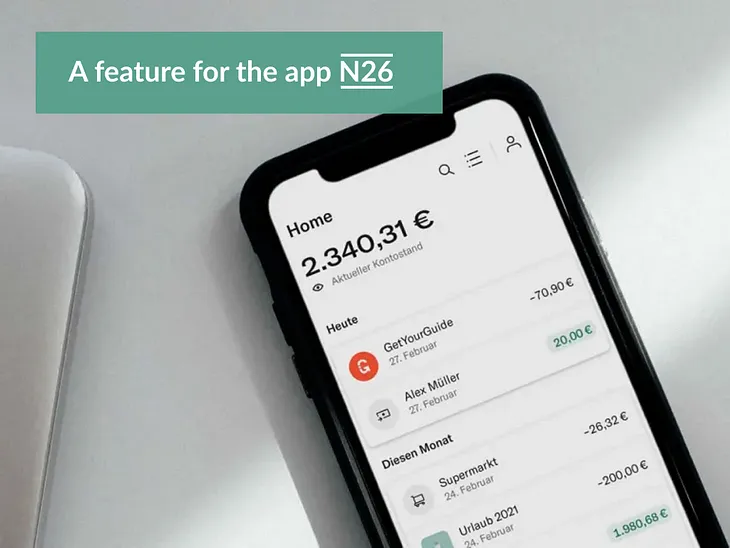 A feature for the App N25 UX Design