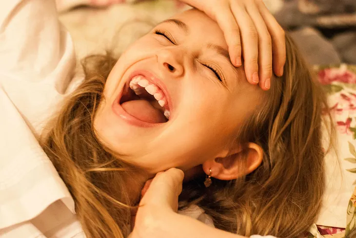 young woman laughing