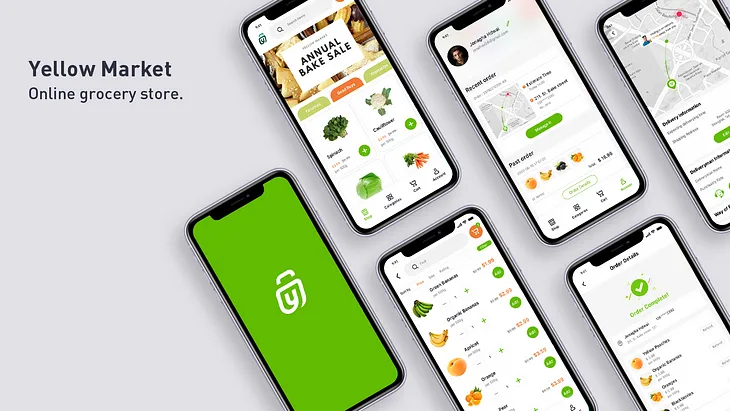 Yellow Market — A Grocery App Designed Completely Follow Goal-Directed Design Process