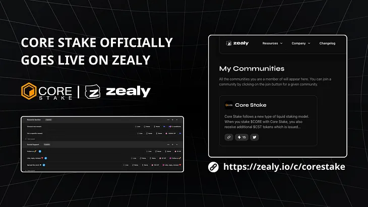 CORE STAKE JOINS ZEALY: EXPANDING OUR WEB3 COMMUNITY