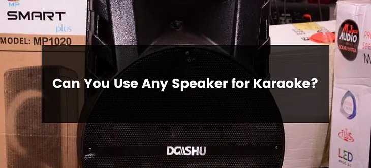 Can You Use Any Speaker for Karaoke?
