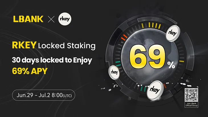 LBank Announces RKEY Locked Staking with 69% Annualized Rate of Return