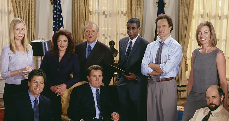 The West Wing Season One cast (François Pichard/Flickr)