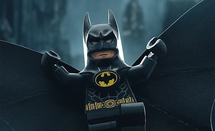 How does a Digital Artist pay homage to his childhood favorite Batman with some LEGO minifigures?