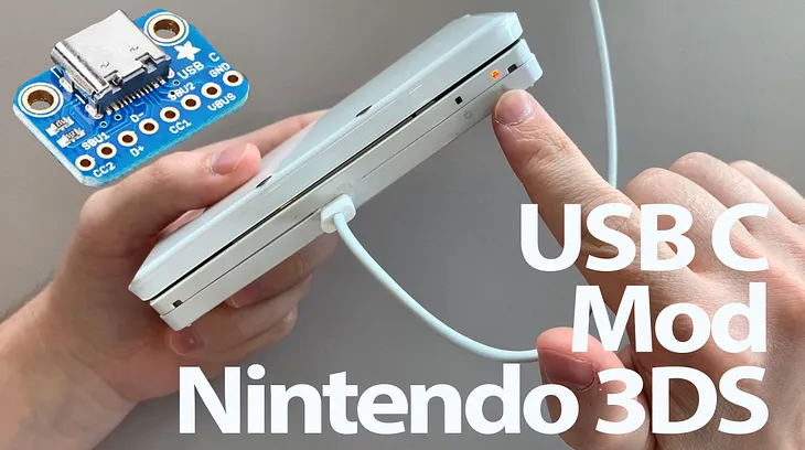 My Nintendo 3DS USB C Charger Mod