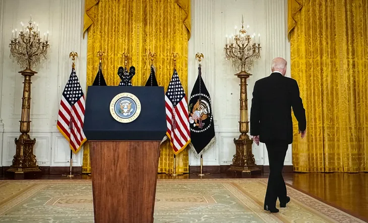 Biden Exits Stage Left