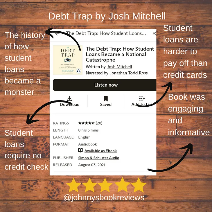 Debt Trap by Josh Mitchell Book Review