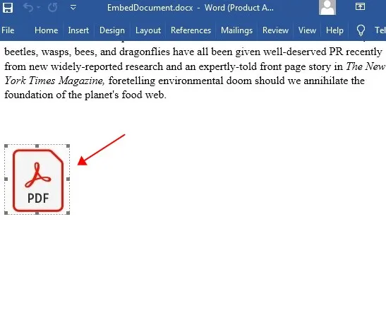 Insert an External File into Word Documents Using Java