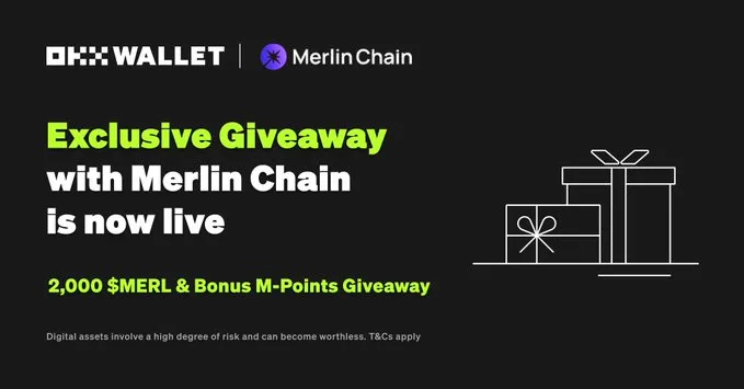 Merlin Chain M-points & Over 1 Millon $MERL tokens Giveaway