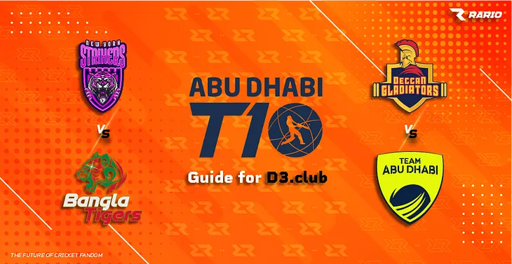 ADT10: New York Strikers vs Bangla Tigers, Deccan Gladiators vs Team Abu Dhabi | D3.Club